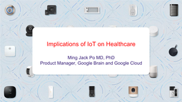 Implications of Iot on Healthcare