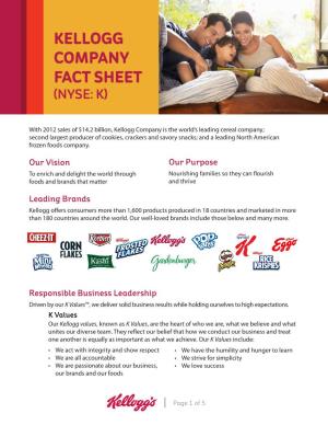 Our Vision Leading Brands Responsible Business Leadership