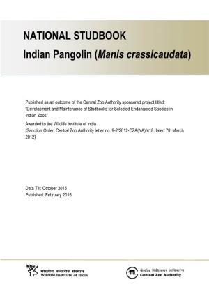 Indian Pangolin (Manis Crassicaudata)