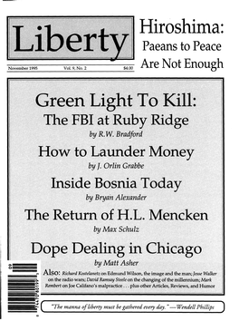 Liberty Magazine November 1995 Mime Type