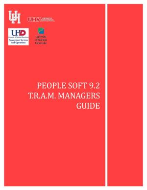 TRAM Manager's Guide