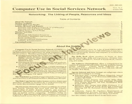 Computer Use in Social Services Network Vol 8, No. 2