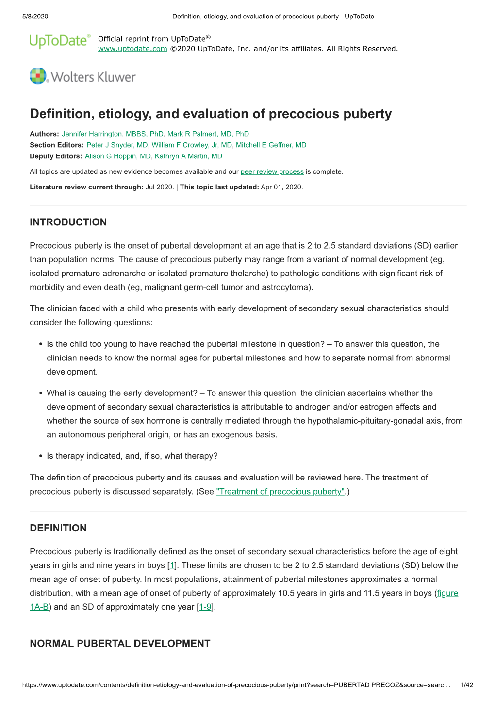 definition-etiology-and-evaluation-of-precocious-puberty-uptodate