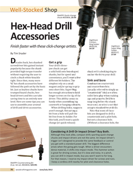 Hex-Head Drill Accessories