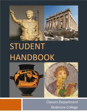 Classics Student Handbook
