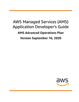 AWS Managed Services (AMS)