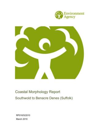 Coastal Morphology Report Southwold to Benacre Denes (Suffolk)