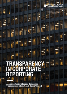 Transparency in Corporate Reporting
