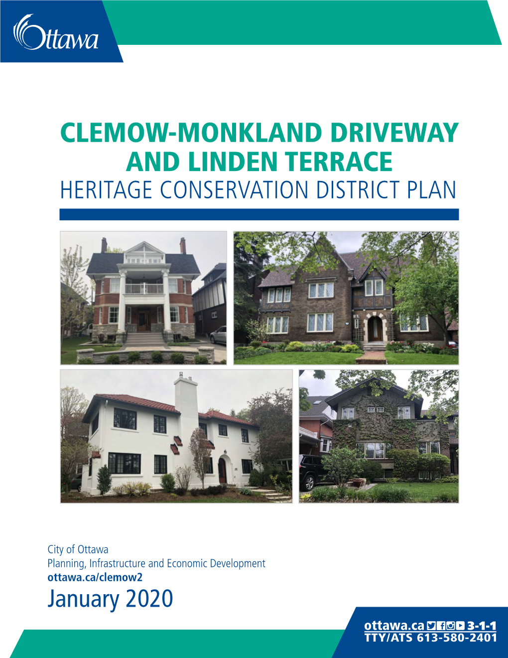 Clemow-Monkland Driveway and Linden Terrace Heritage Conservation District Plan