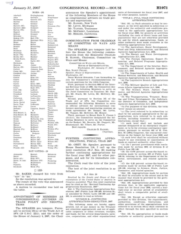 Congressional Record—House H1071