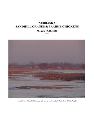Nebraska Sandhill Cranes & Prairie Chickens
