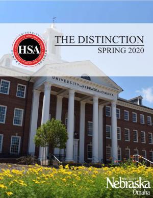 The Distinction Spring 2020 Table of Contents