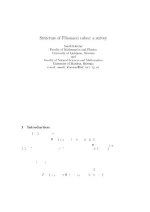 Structure of Fibonacci Cubes: a Survey