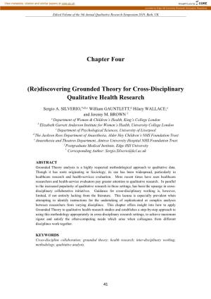 (Re)Discovering Grounded Theory for Cross-Disciplinary Qualitative Health Research