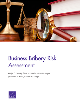 Business Bribery Risk Assessment