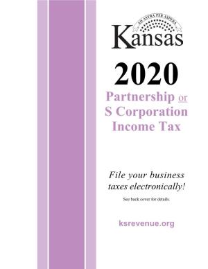 Partnership Or S Corporation Income Tax Form and Instructions (K-120S)