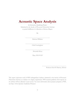 Acoustic Space Analysis