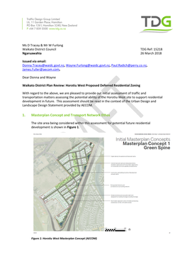 1. Masterplan Concept and Transport Network Ethos