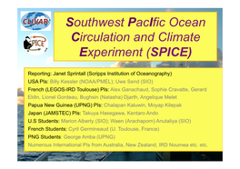 Southwest Pacific Ocean Circulation and Climate Experiment (SPICE)