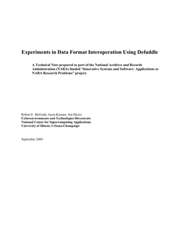 Experiments in Data Format Interoperation Using Defuddle