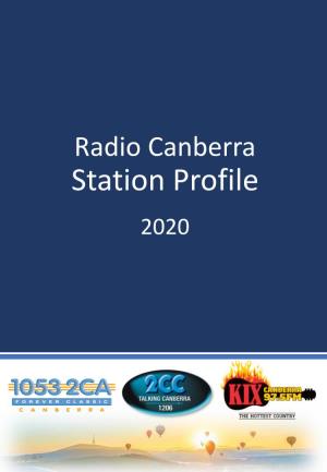 Radio Canberra Station Profile 2019