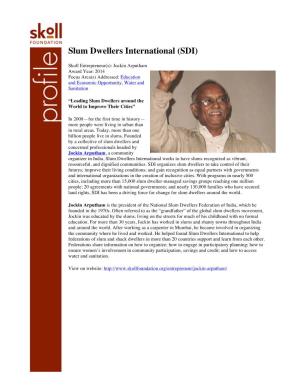 Slum Dwellers International (SDI)