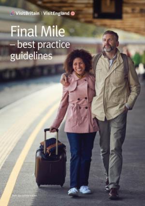 Final Mile - Best Practice Guidelines