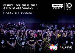 Festival for the Future & the Impact Awards Sponsorship Deck 2021