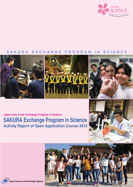 SAKURA Exchange Program in Science Activity Report of Open Application Course 2015