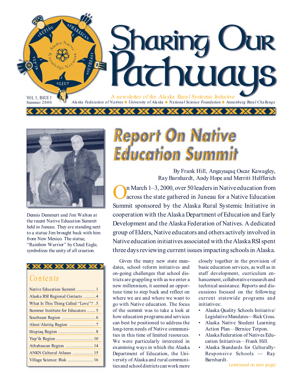 Report on Native Education Summit