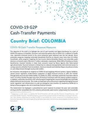 Country Brief: COLOMBIA 1