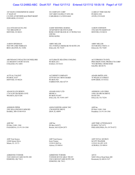 Case:12-24882-ABC Doc#:707 Filed:12/17/12 Entered:12/17/12 18:05:18 Page1 of 137