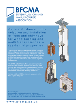 General Guidance on the Selection and Installation of Flues and Chimneys for Wood Burning and Multi Fuel Appliances in Residential Properties