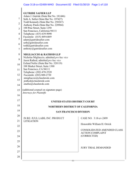 Case 3:18-Cv-02499-WHO Document 82 Filed 01/30/19 Page 1 of 118