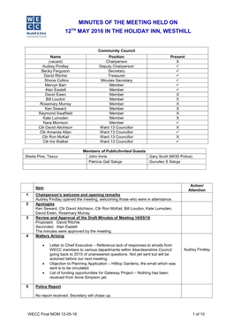 Westhill & Elrick Community Council