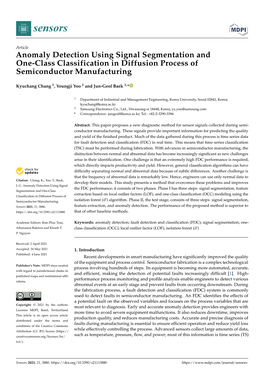 Anomaly Detection Using Signal Segmentation and One-Class Classification in Diffusion Process of Semiconductor Manufacturing