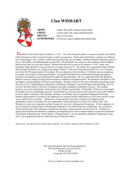 Clan WISHART