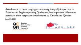 Attachment to One's Language Community Is Equally Important To