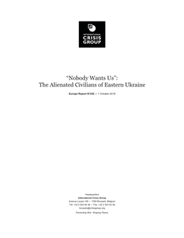 The Alienated Civilians of Eastern Ukraine