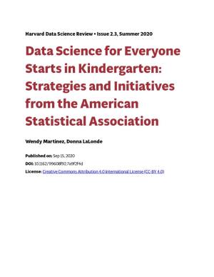 Strategies and Initiatives from the American Statistical Association