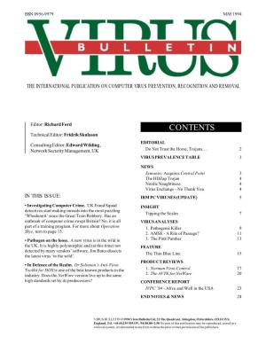 Virus Bulletin, May 1994
