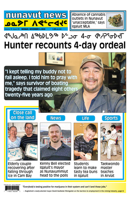 Hunter Recounts 4-Day Ordeal