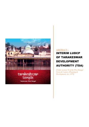 Interim Ludcp of Tarakeswar Development Authority (Tda)