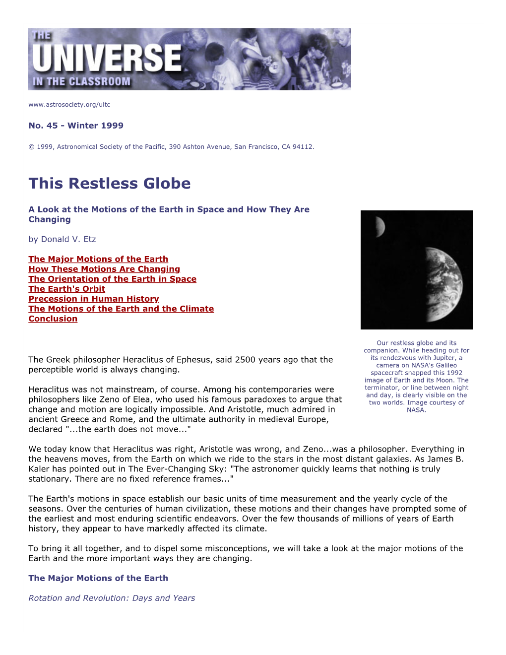 This Restless Globe