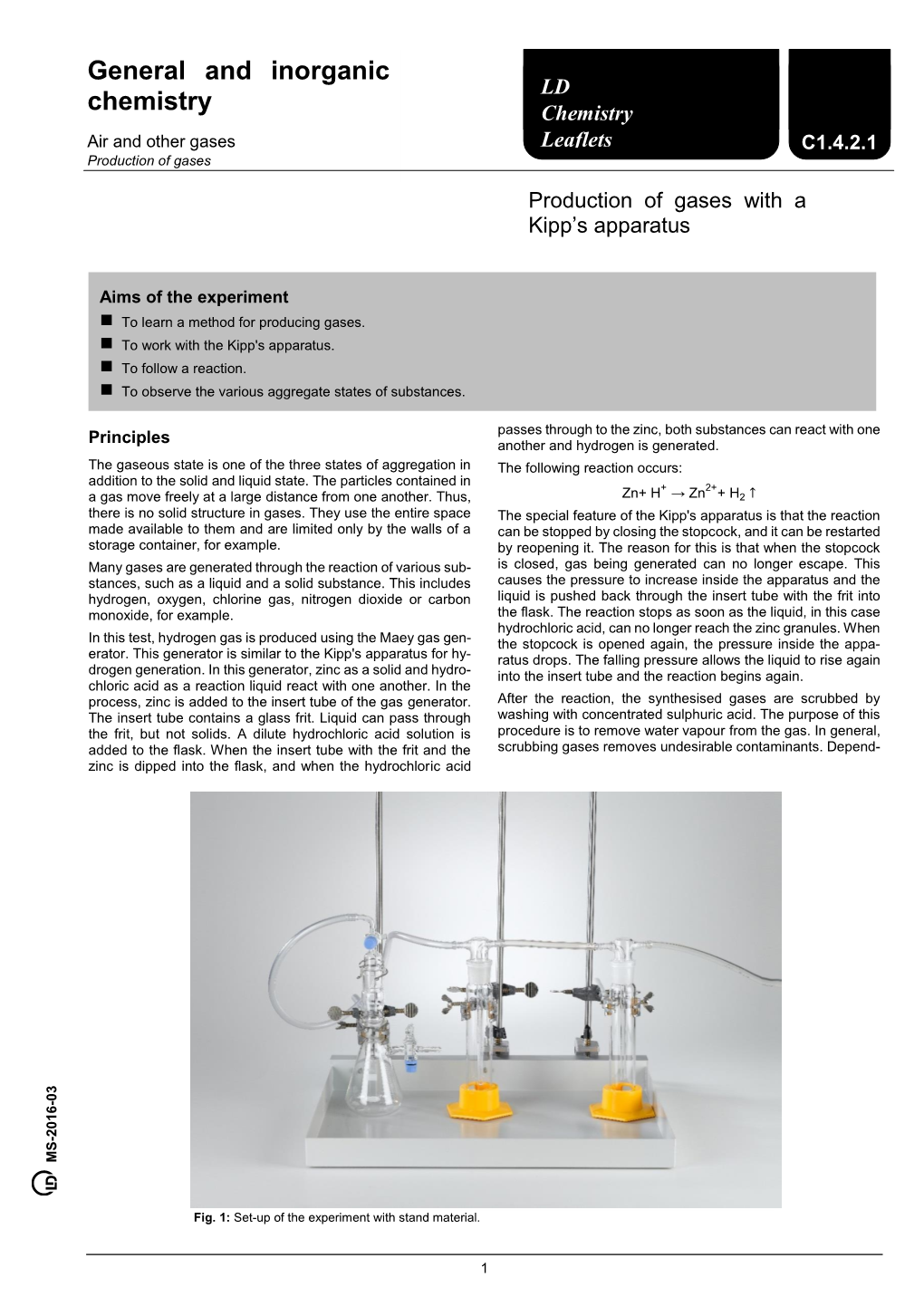 General and Inorganic Chemistry