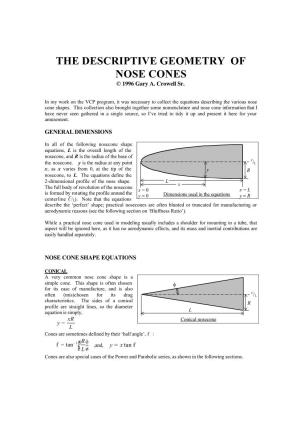 The Descriptive Geometry of Nose Cones