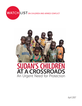 Sudan's Children at a Crossroads