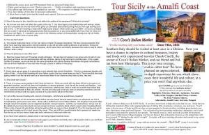 Southern Italy and Sicily with Coco's 2021
