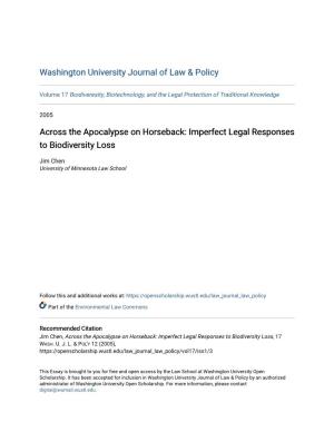 Imperfect Legal Responses to Biodiversity Loss