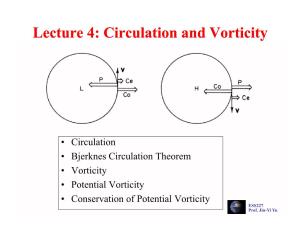 Circulation and Vorticity